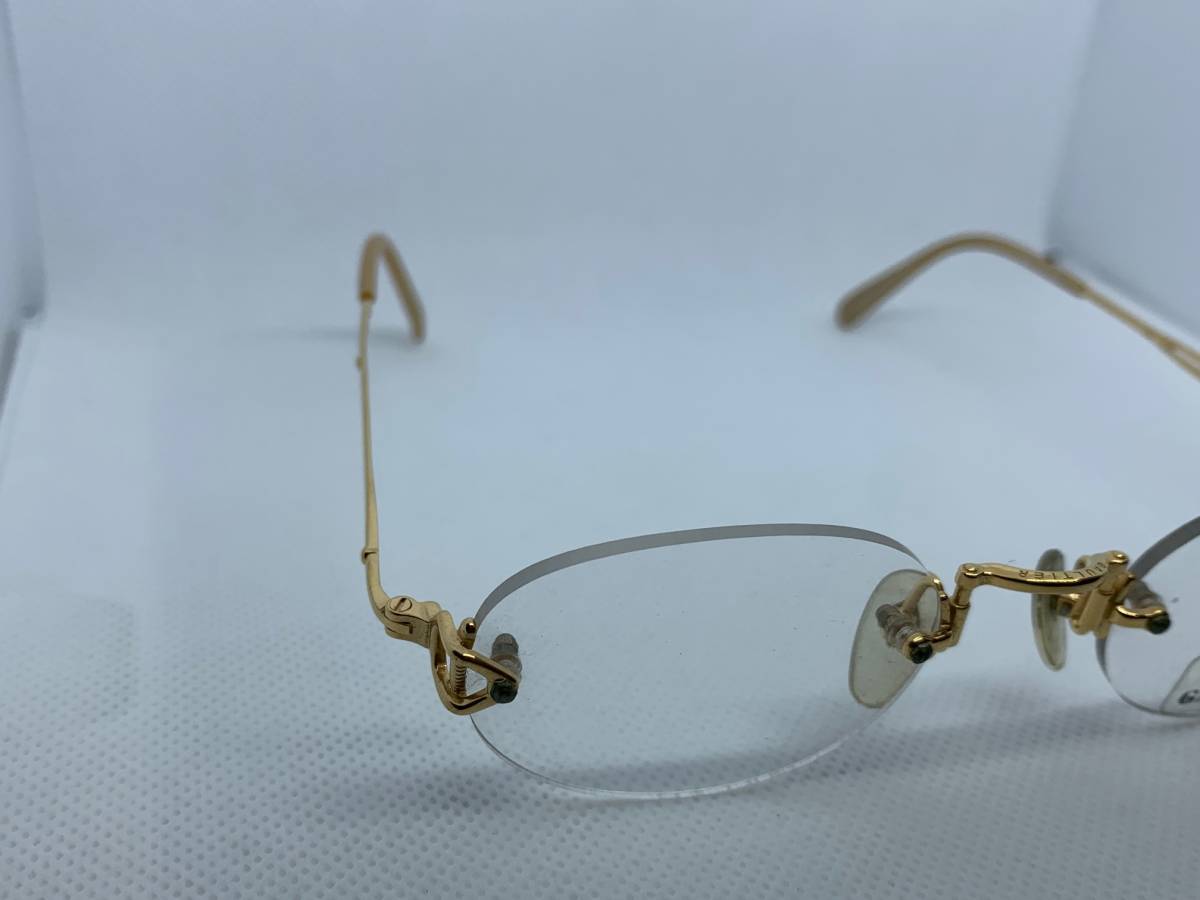 数々の賞を受賞 Jean 金縁 ゴールドフレーム ゴルチェ メガネ 眼鏡