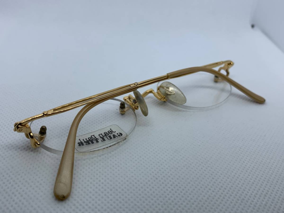 数々の賞を受賞 Jean 金縁 ゴールドフレーム ゴルチェ メガネ 眼鏡