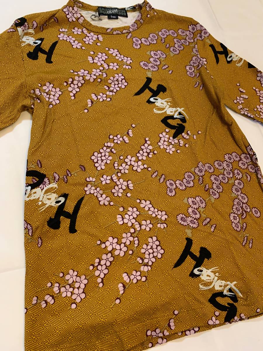 Jean Paul GAULTIER objet ジャンポール　ゴルチエ ゴルチェ　カットソー　トップス　ユニセックス　花柄　Tシャツ　男女兼用_画像2