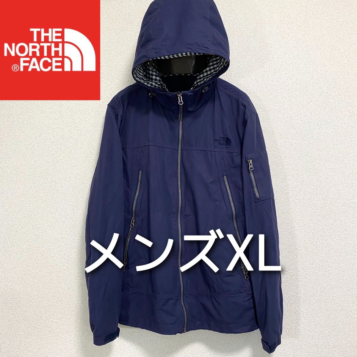 完売】【完売】ノースフェイス ナイロンジャケット ネイビー メンズXXL