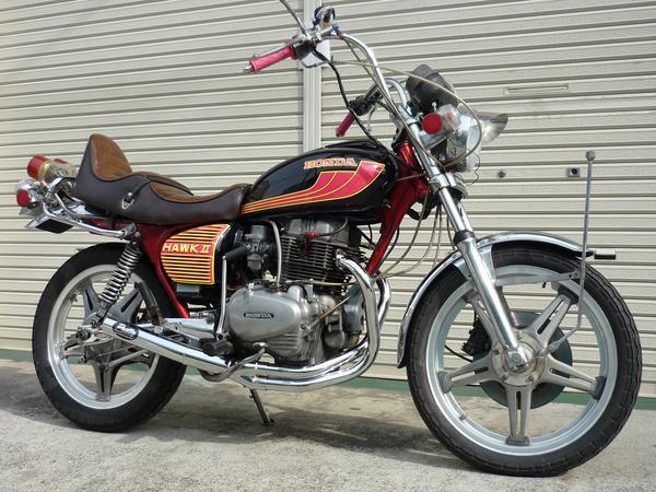 ホーク バブ CB250N.CB250T メッキショート管-