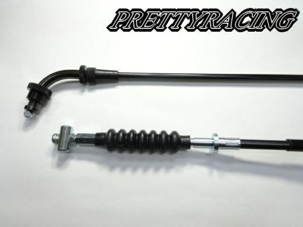 国内産 SUZUKI GSX400F 専用 アクセル クラッチ 2本セット 黒 STD_画像1