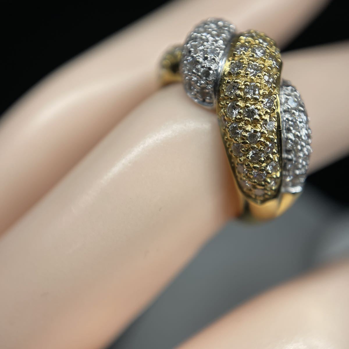 18金 DIAMOND ダイヤモンドリング 1ct 1キャラット k18 リング 指輪