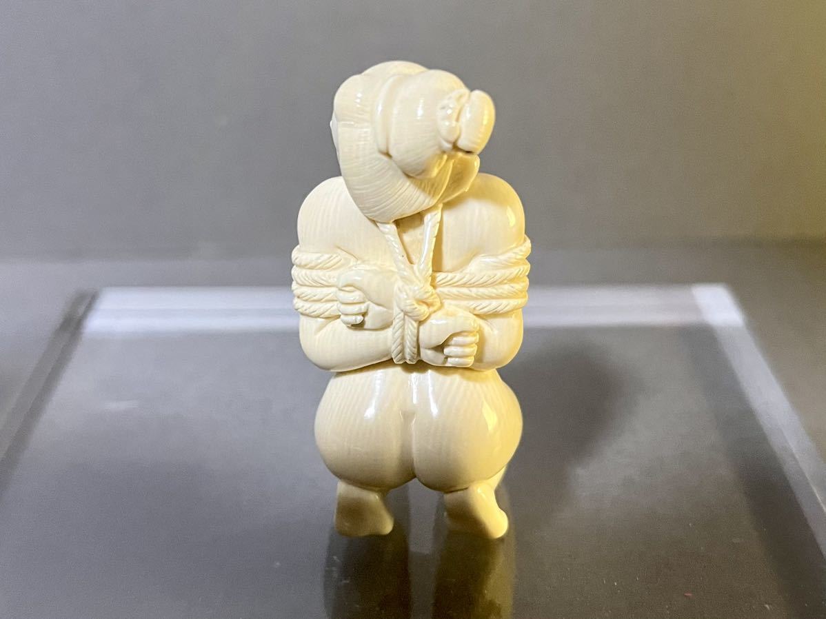 春画 緊縛 女性 根付 牙彫 彫刻 置物 | pybli.com.my