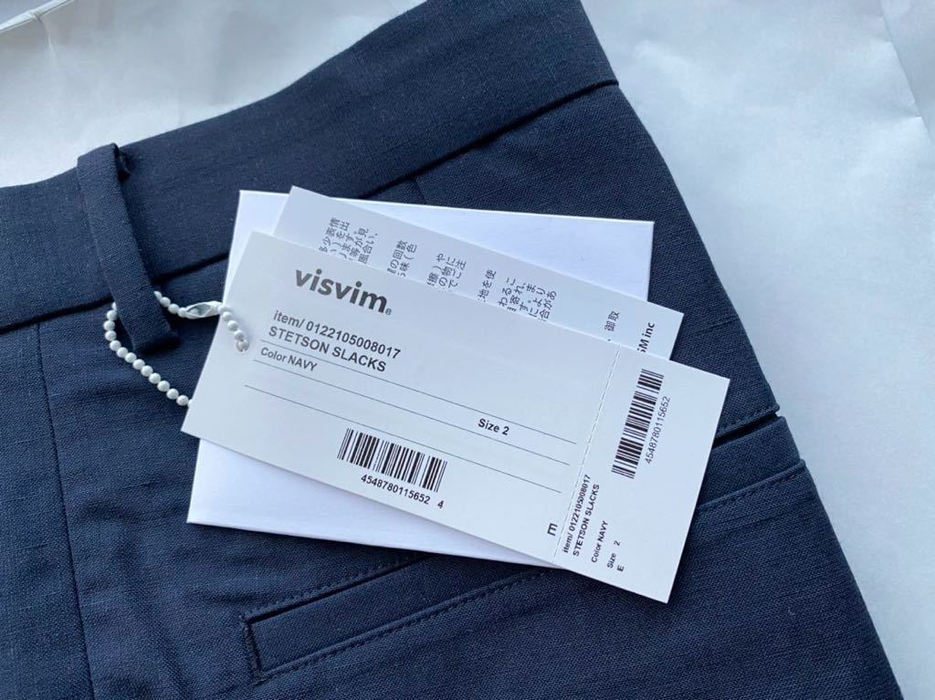 visvim STETSON SLACKS 2 NAVY