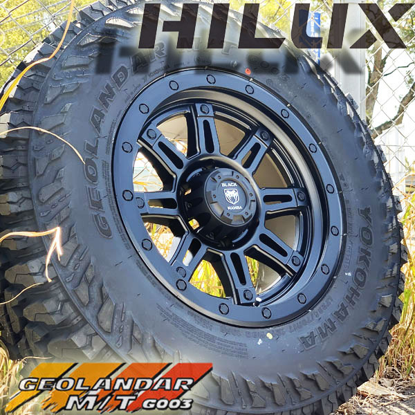 3年保証』 新品 ハイラックス GUN125 ハマーH3 17インチタイヤホイール