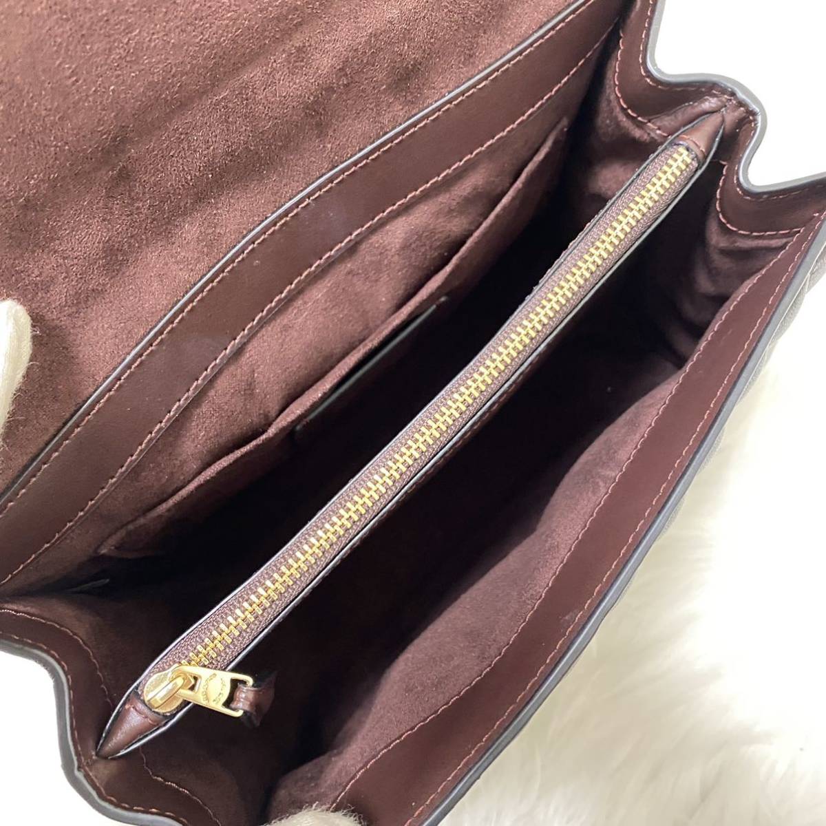 未使用】COACH コーチ リニア ハンドバッグ ショルダーバッグ 2way