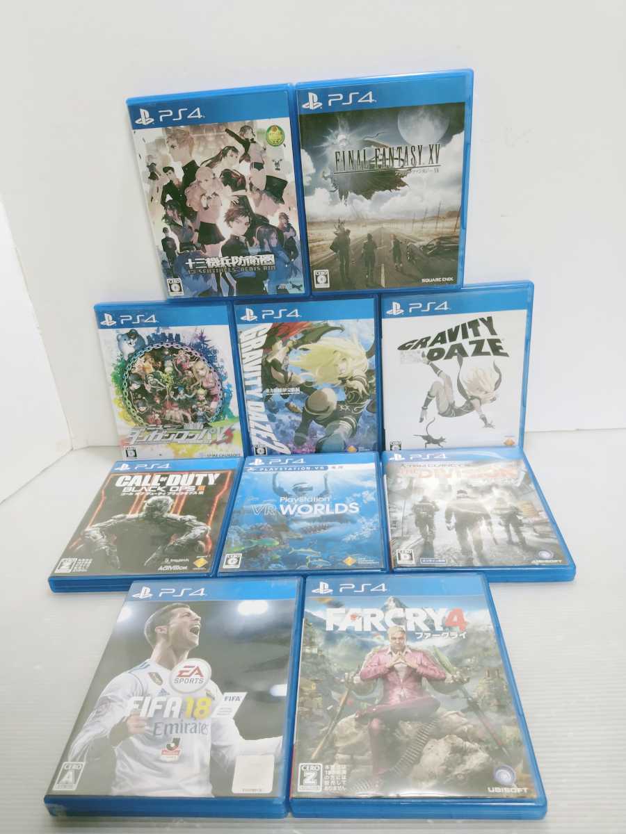 PS-1☆PS4 プレステ4ソフトまとめて10本セット!十三機兵防衛圏/FIFA18