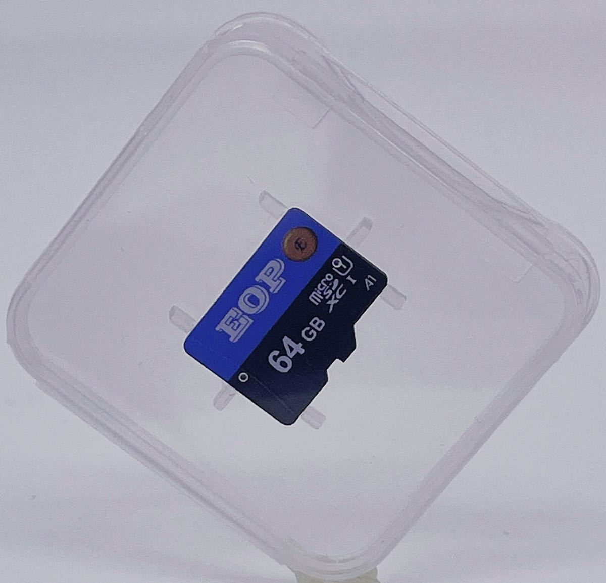 Micro SD カード 64GB Class10 EOP製 MicroSDメモリーカード マイクロSDカード Micro SD プラケース付き(新品バルク品)_画像2