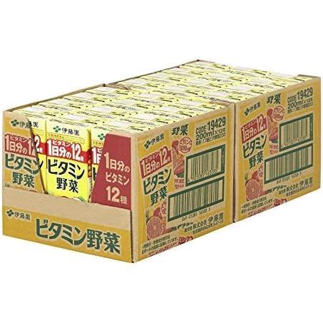 ★サイズ:2)紙パック200ml×24本★ 伊藤園 ビタミン野菜 紙パック 200ml×24本_画像8