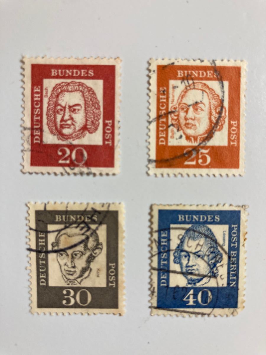 ドイツ切手　著名人シリーズ　 使用済