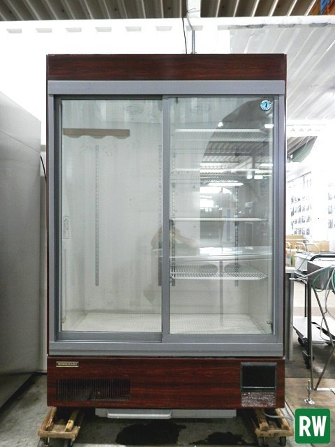 リーチイン冷蔵ショーケース ホシザキ RSC-120B-B 100V W1200×D650×H1880mm 容積：781L スライド扉 木目調 業務用 [3-228439]_画像1