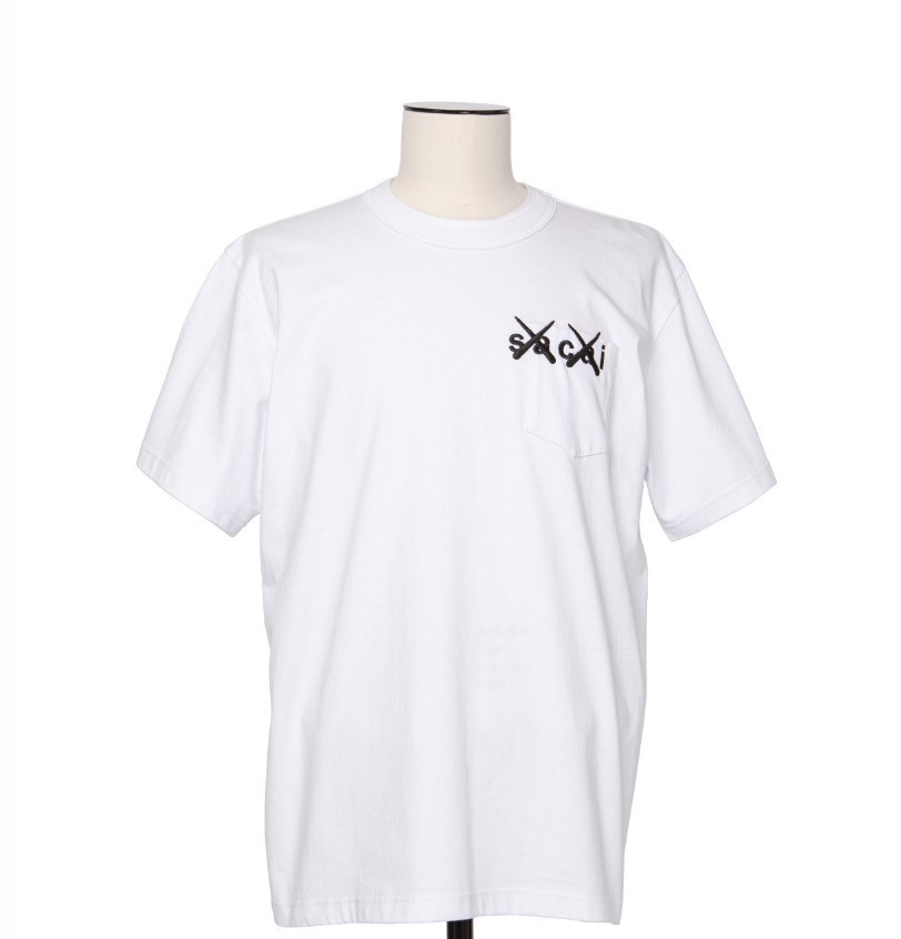 ☆ sacai x KAWS Embroidery T-Shirt サイズ 4 サカイ カウズ Tシャツ