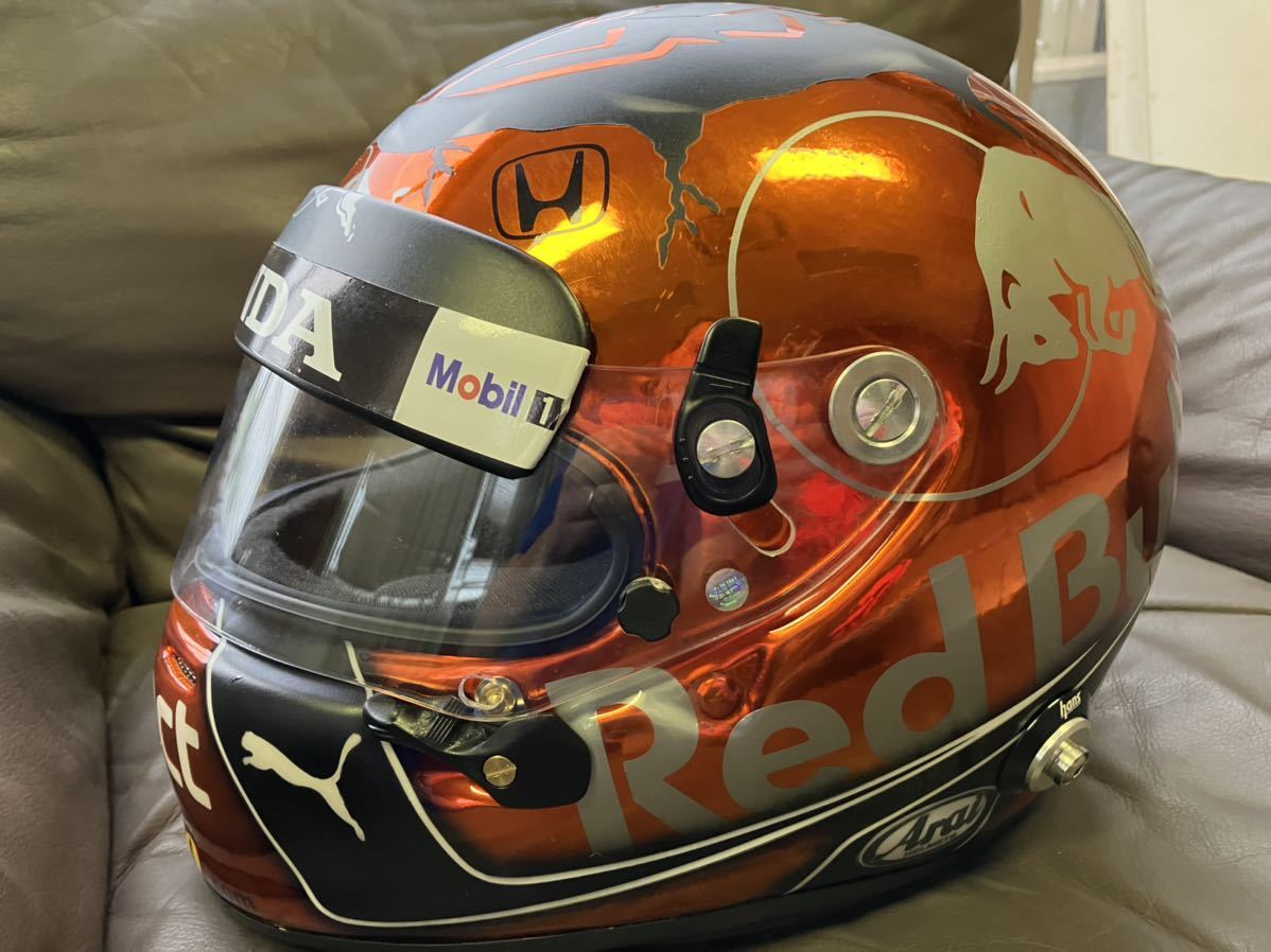 レア)1/1ヘルメット。マックス・フェルスタッペン HONDA レア)1/1ヘルメット。マックス・フェルスタッペン HONDA