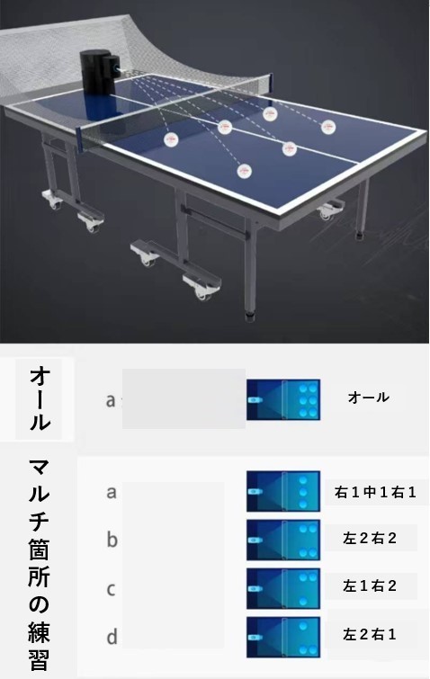卓球ロボット・卓球マシン（日本語説明書と100個ボール付き）