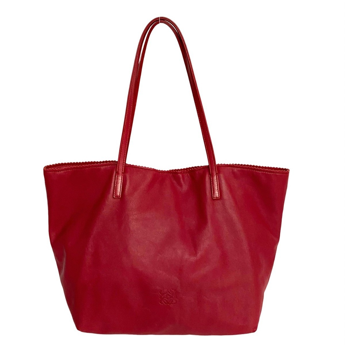 極 美品 LOEWE ロエベ ヴィンテージ ロゴ ナッパレザー 本革