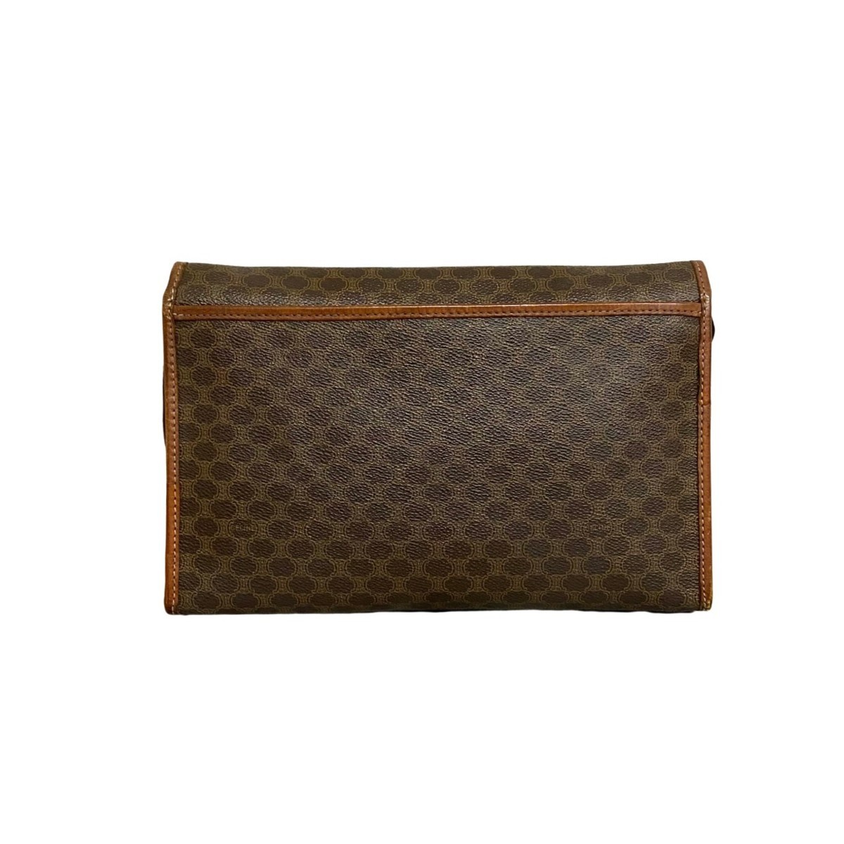 美品 CELINE セリーヌ マカダム ブラゾン トリオンフ 柄 ロゴ レザー