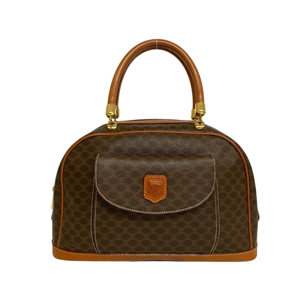 極 美品 レア CELINE セリーヌ マカダム ブラゾン トリオンフ ロゴ