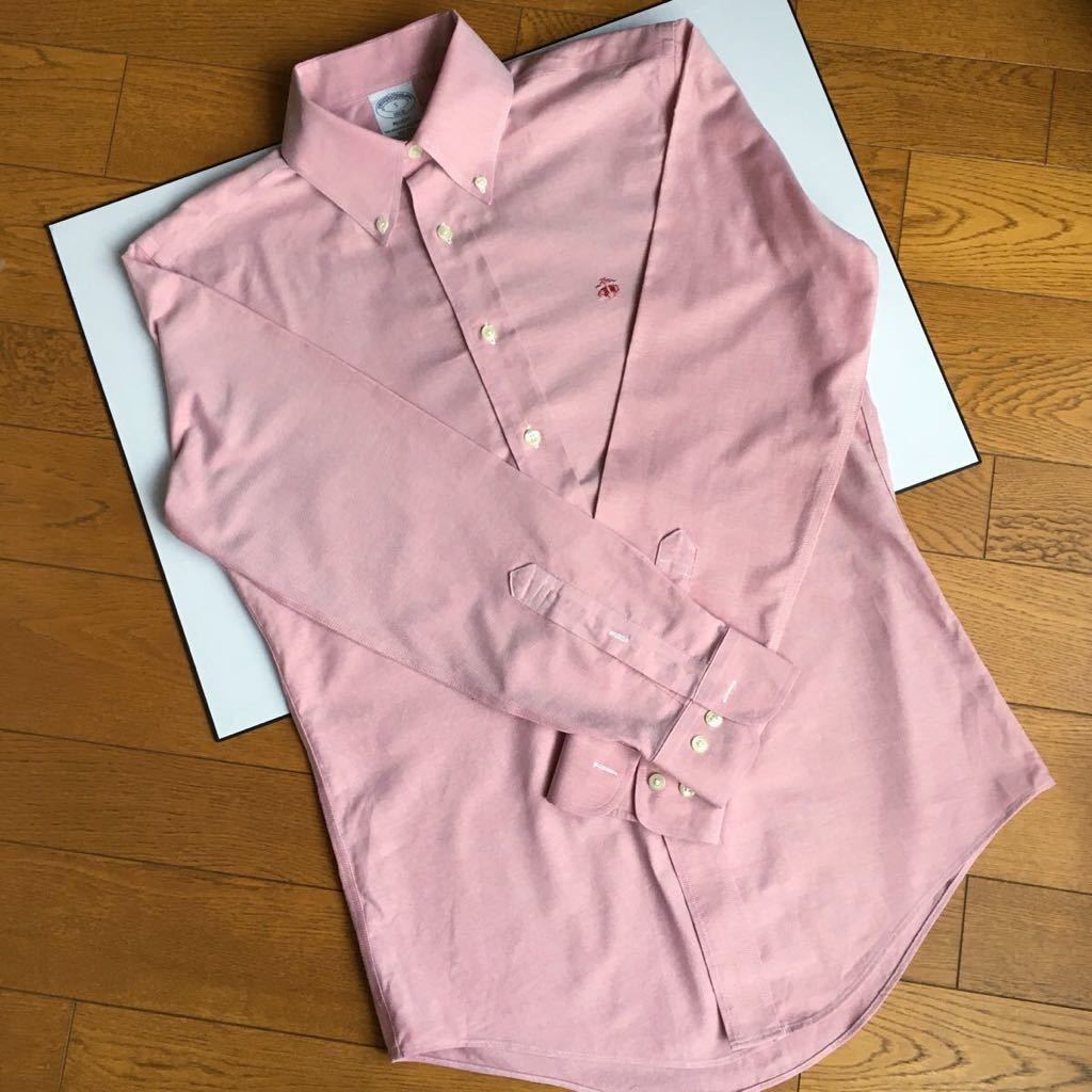 【1円スタート】ブルックスブラザーズ☆メンズ長袖シャツ☆オックスフォード生地☆NON-IRON☆レッドパープルカラー_画像2