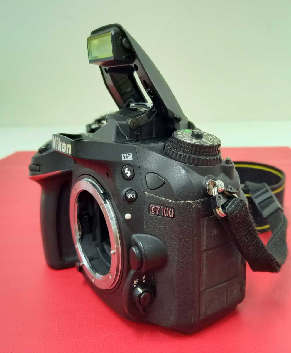 □A NIKON D7100 本体 ボディ シャッターOK デジタル一眼レフ カメラ