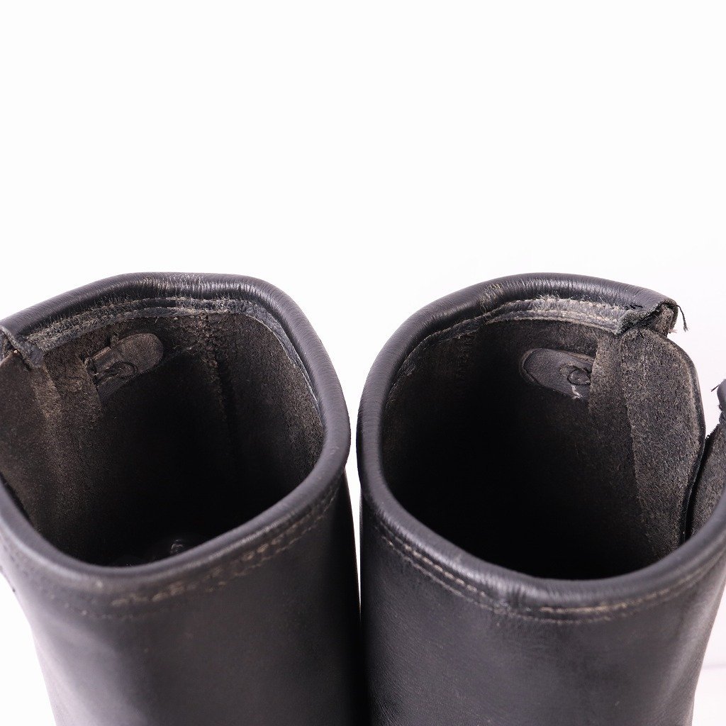USA製 CAROLINA エンジニア ブーツ 25.0cm-25.5cm 位 キャロライナ スチール無し アメリカ製 黒 ブーツ メンズ 古着 中古 eb819_画像10