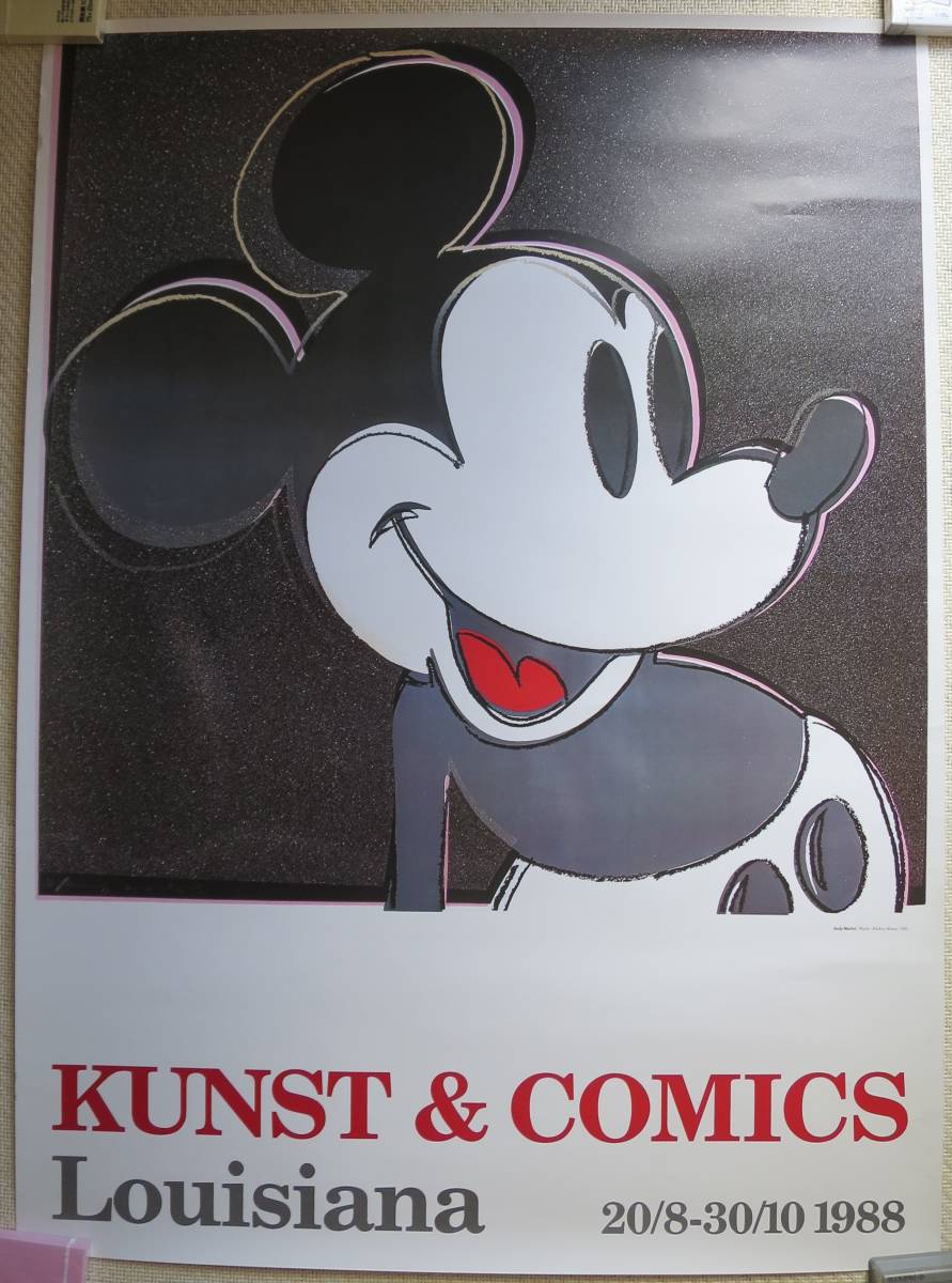 希少 1988年 アンディ・ウォーホル ポスター ミッキーマウス 希少 1988年 アンディ・ウォーホル ポスター ミッキーマウス