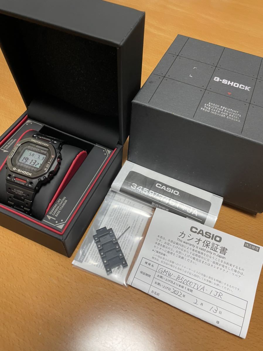 ☆CASIO G-SHOCK GMW-B5000TVA-1JR フルメタルチタン限定ブレス