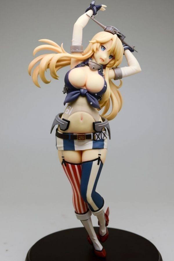 19cm アイオワ 艦隊これくしょん -艦これ- 1/6 樹脂 キット 模型 未塗装 パーツ ガレキ レジンキャスト_画像2