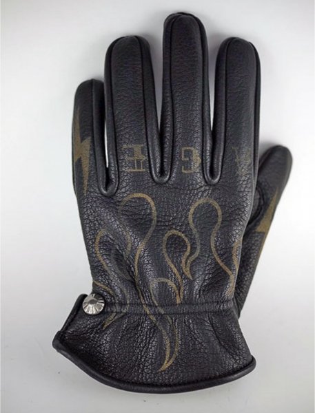 Vin&Age ヴィンアンドエイジ NAKED GLOVES ネイクド 山羊革 VG22 BLACK-XL silverスタッズ エイジング加工 グローブ 春夏秋用 柔らかい_画像5