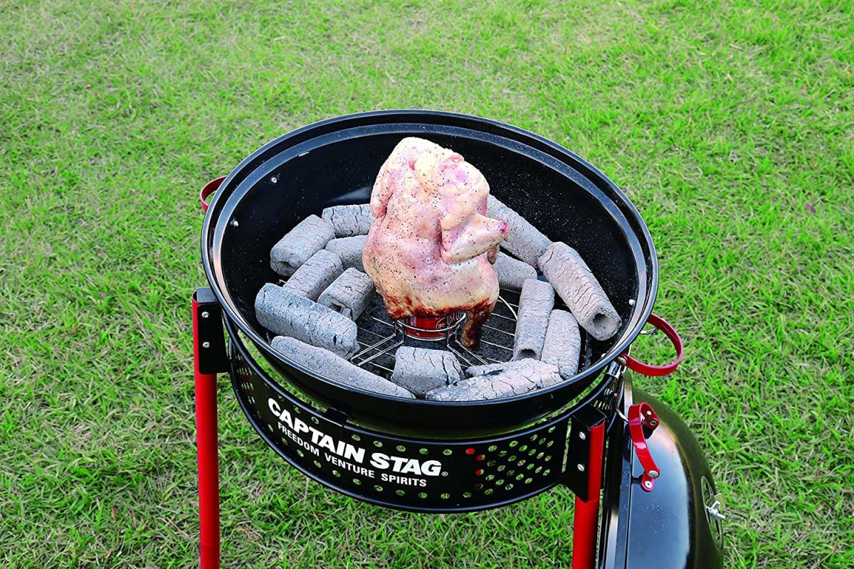 マルチ . キャプテンスタッグ(CAPTAIN STAG) キッチン用品 BBQ ビア缶チキンスタンド UG-3244(2664_画像4