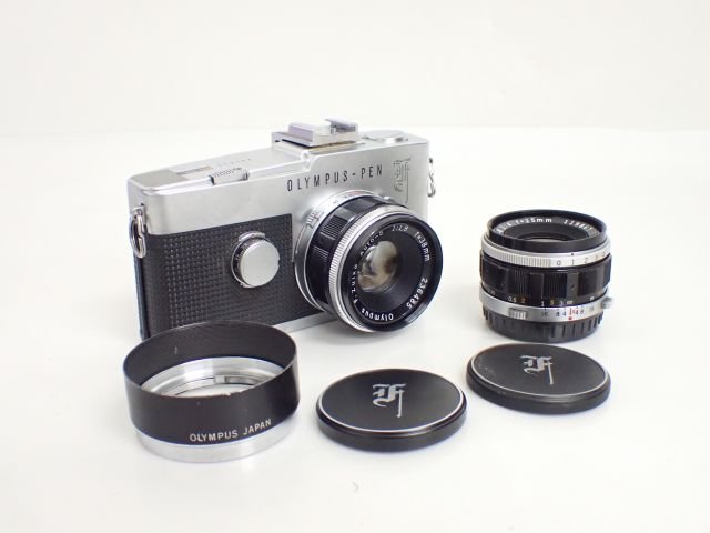 OLYMPUS 一眼レフフィルムカメラ ボディ PEN F + レンズ E.Zuiko Auto