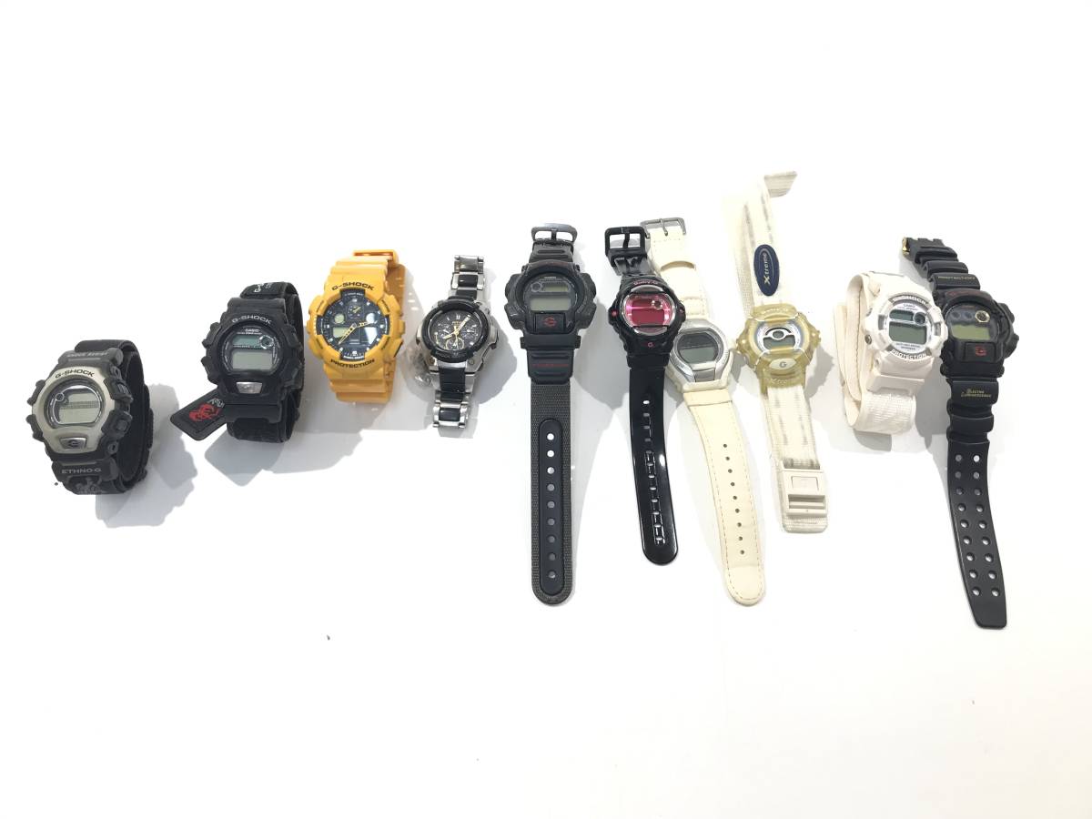 1円スタート ジャンク品 G-SHOCK ジーショック 10個 まとめ売り 腕時計 おしゃれ ファッション 動作未確認 電池切れ