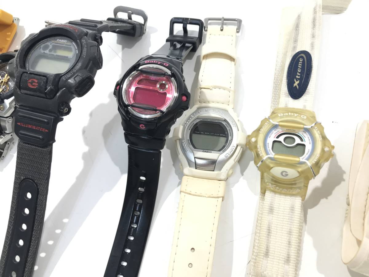 1円スタート ジャンク品 G-SHOCK ジーショック 10個 まとめ売り 腕時計 おしゃれ ファッション 動作未確認 電池切れ