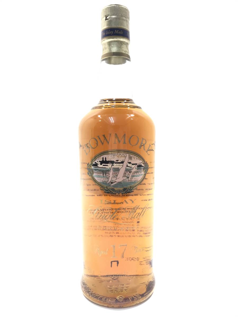 未開栓品 BOWMORE Aged 17 years ボウモア 17年 シルクプリント カモメ