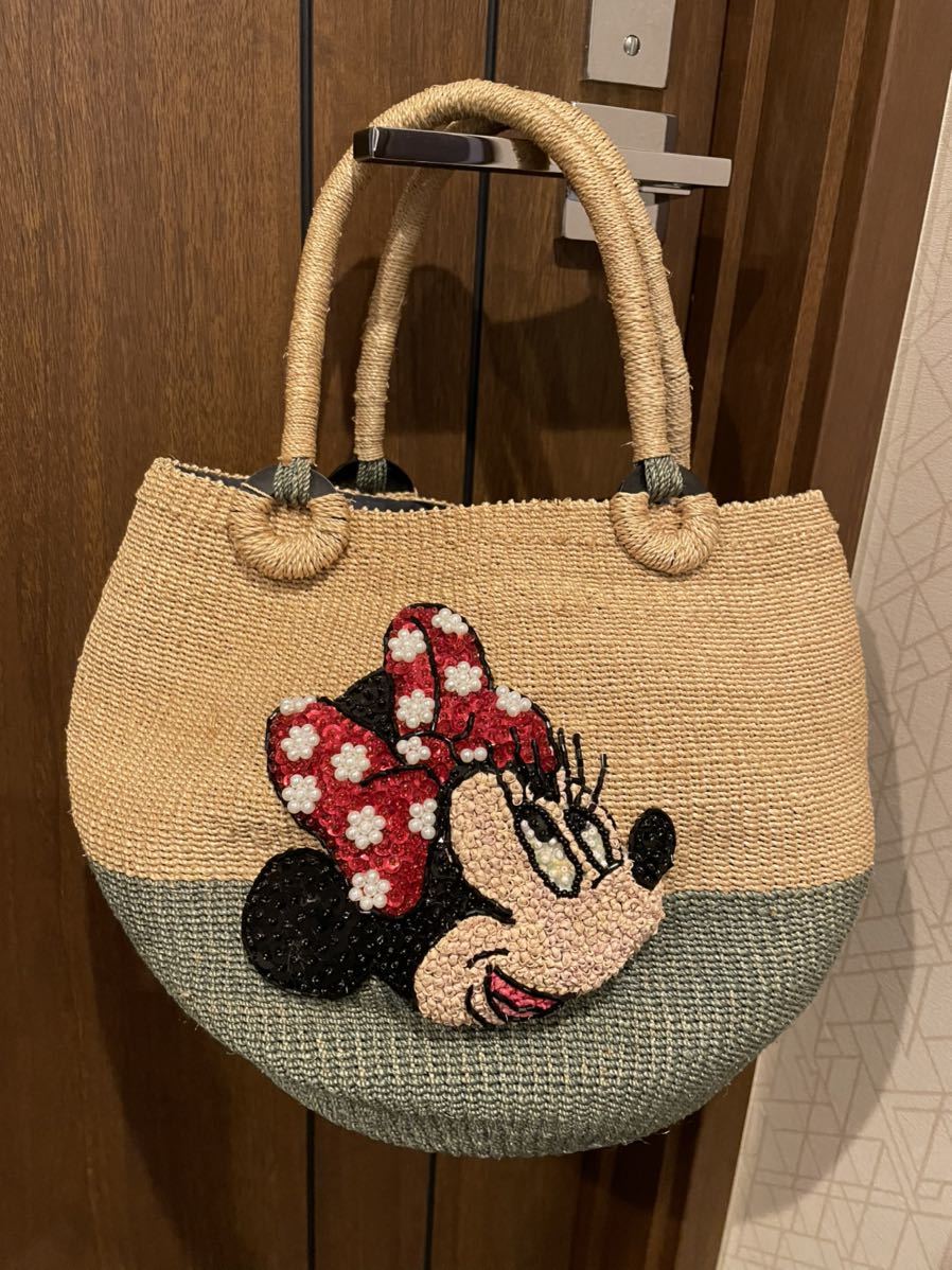  great popularity!*beams boy* Beams * Disney collaboration basket bag minnie Chan basket . bag Disney tote bag 