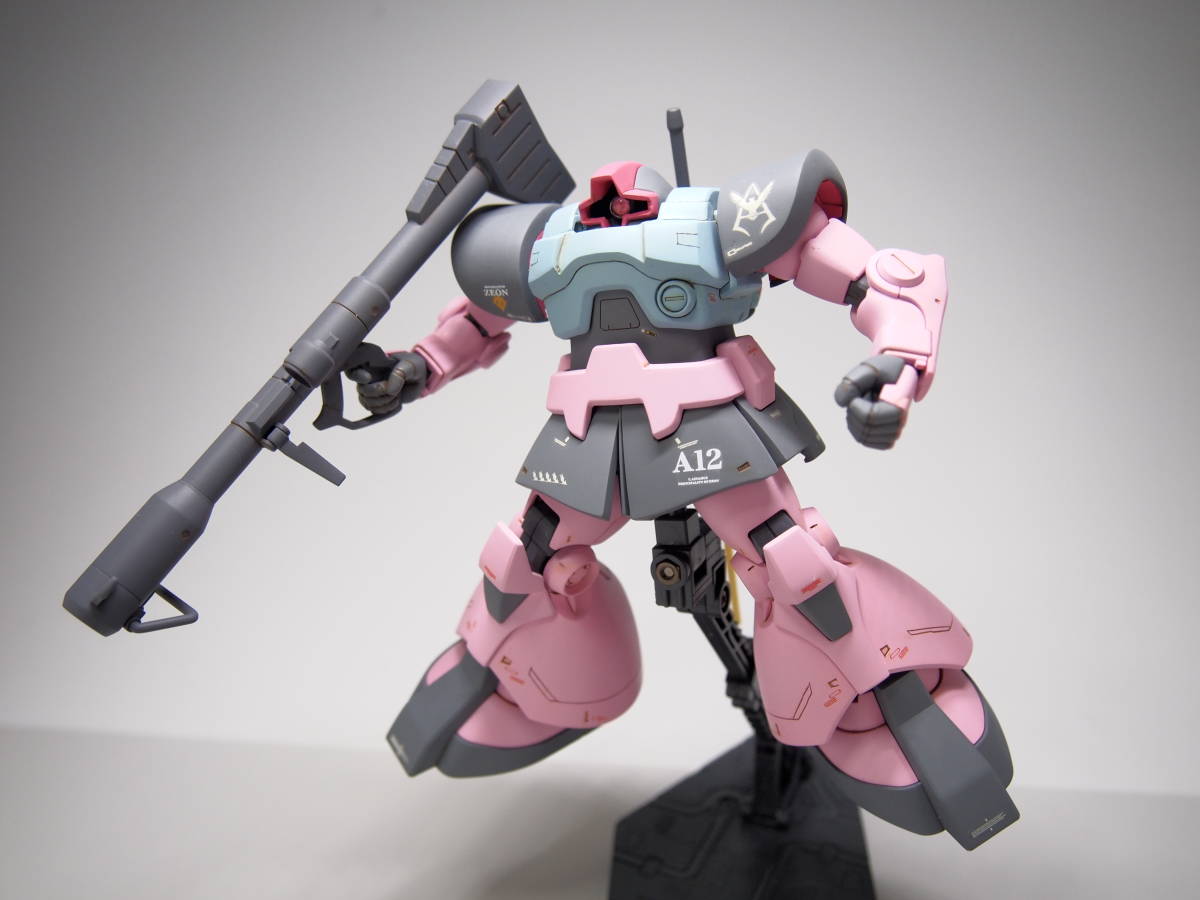 HGUC 1/144 シャア専用 リックドム ガンプラ 改修改造 塗装済 完成品