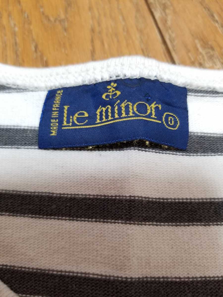  Le Minor no sleeve * dark gray × natural * free shipping 