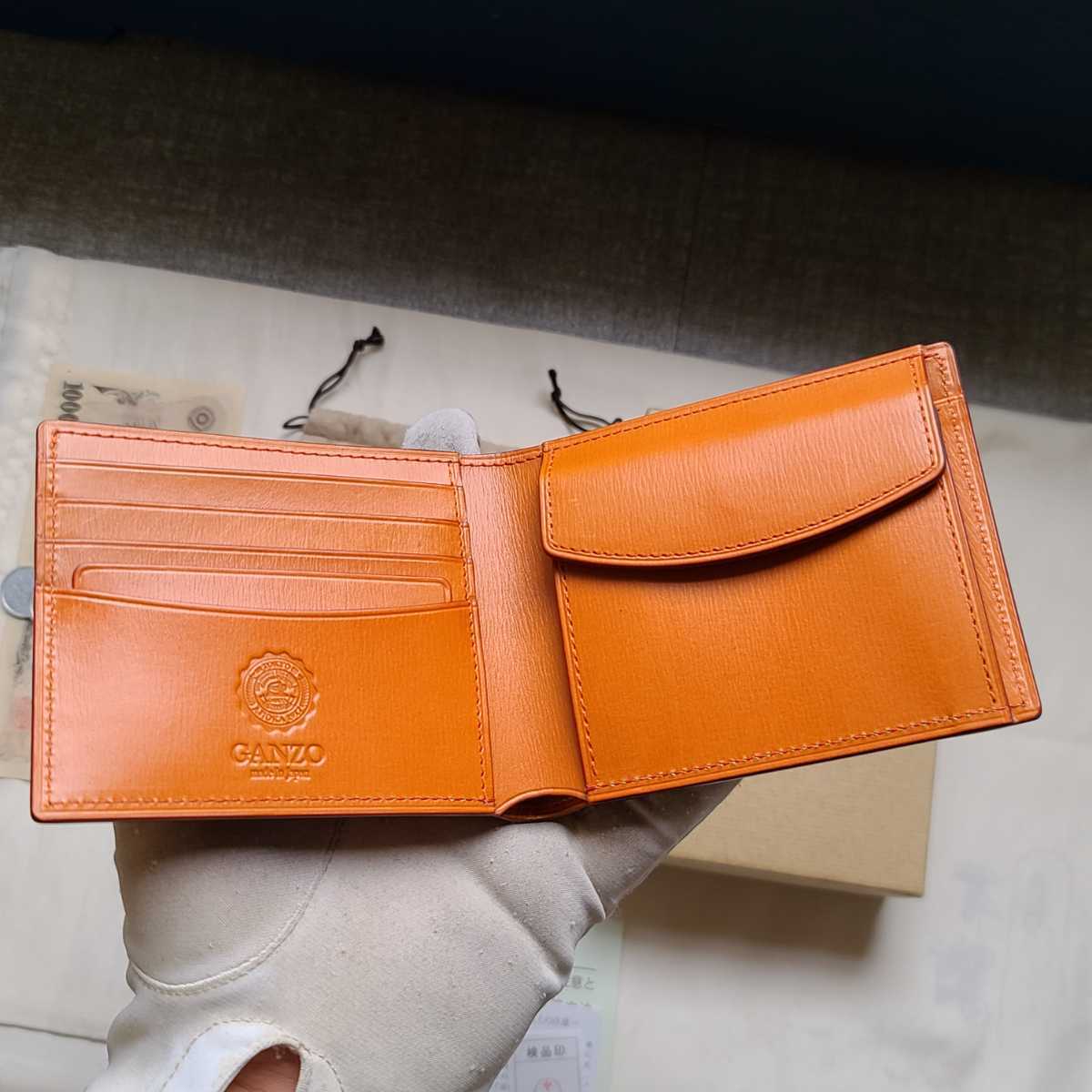 美品 交渉可 ガンゾ グレージングカーフ GANZO 財布 小銭 札 美品 交渉可 ガンゾ グレージングカーフ GANZO 財布 小銭 札