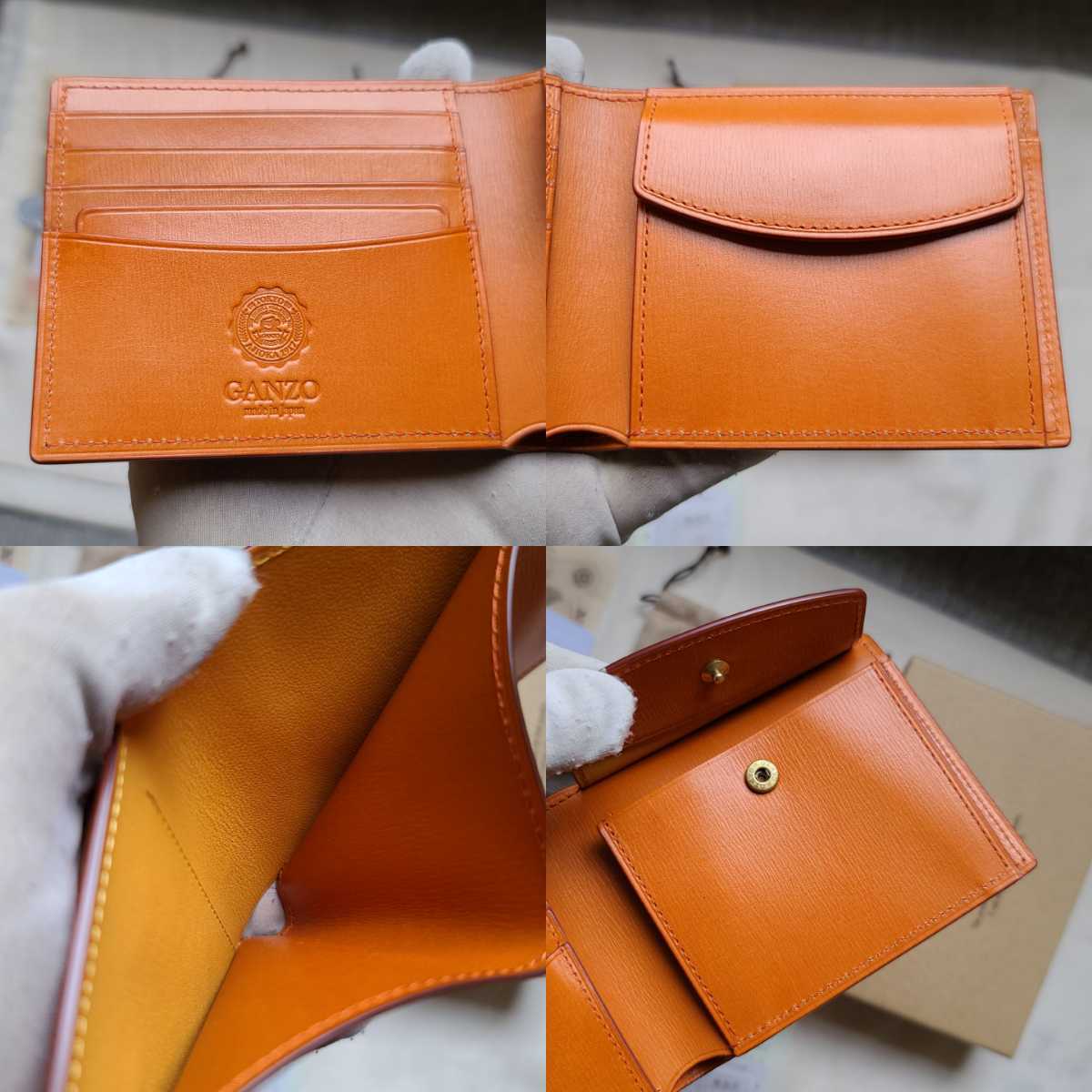 美品 交渉可 ガンゾ グレージングカーフ GANZO 財布 小銭 札 美品 交渉可 ガンゾ グレージングカーフ GANZO 財布 小銭 札