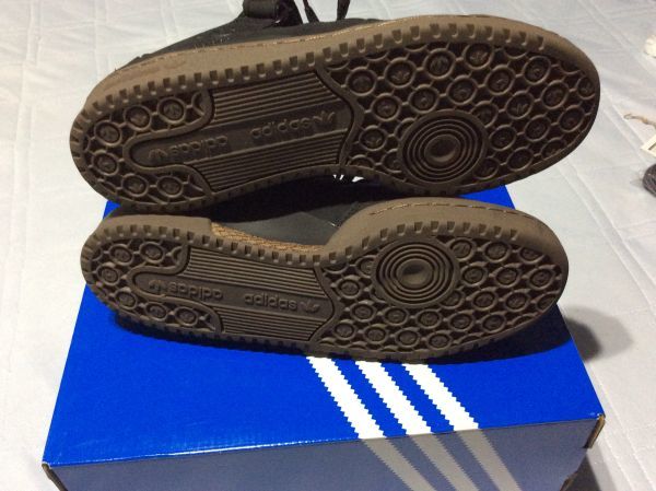美品 数回使用 アディダス adidas フォーラム 黒 9.5,27.5//2780s定番ジョーダンNBAバスケストリートSBskateboarding_画像5