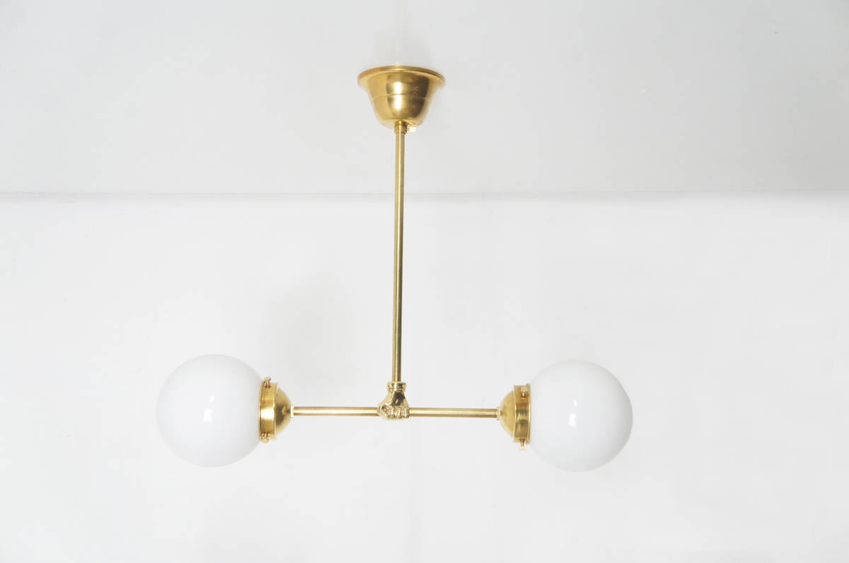 MIDWAY Double Ceiling Lamp /2灯 ブラスシーリングランプ long MIDWAY Double Ceiling Lamp /2灯 ブラスシーリングランプ long