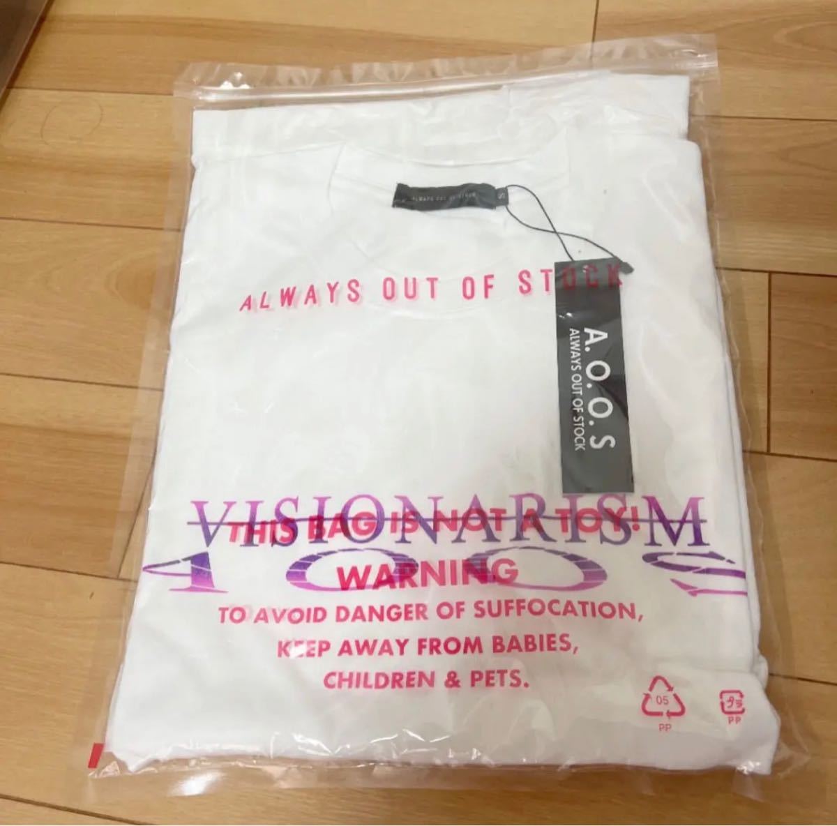 新品 ALWAYS OUT OF STOCK × VISIONARISM TEE