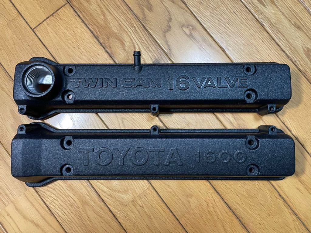 パウダーコート塗装】 当時物 AE86 4AG 純正 ヘッドカバー タペット