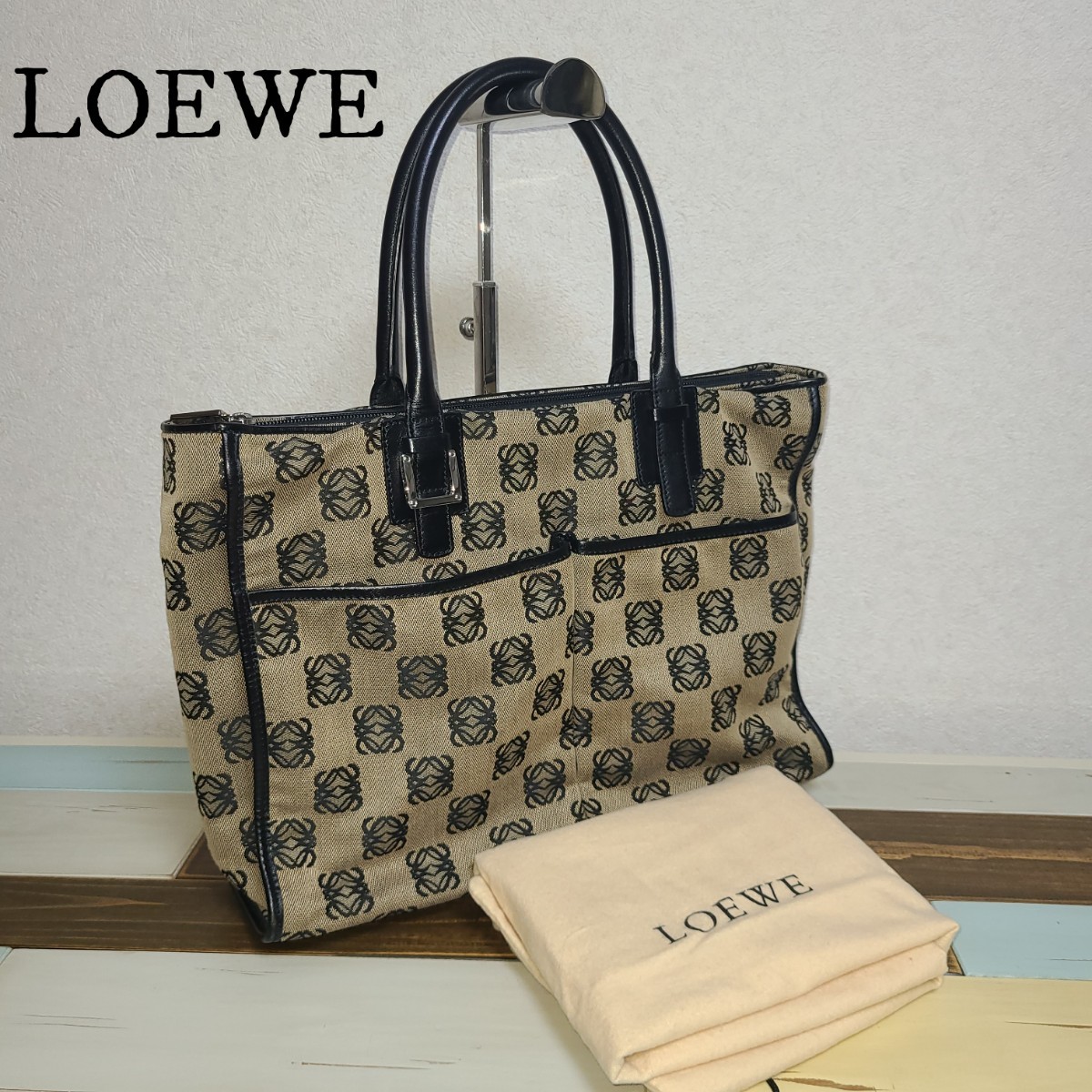 LOEWE　ロエベ　トートバッグ　キャンバス