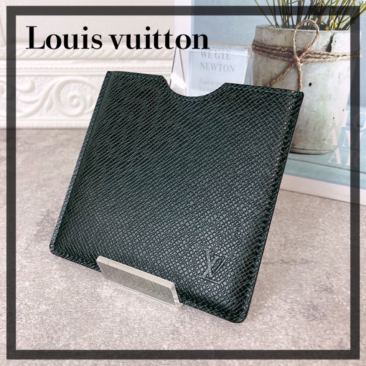 美品☆ルイヴィトン ディスクケース カードケース グリーン LOUIS