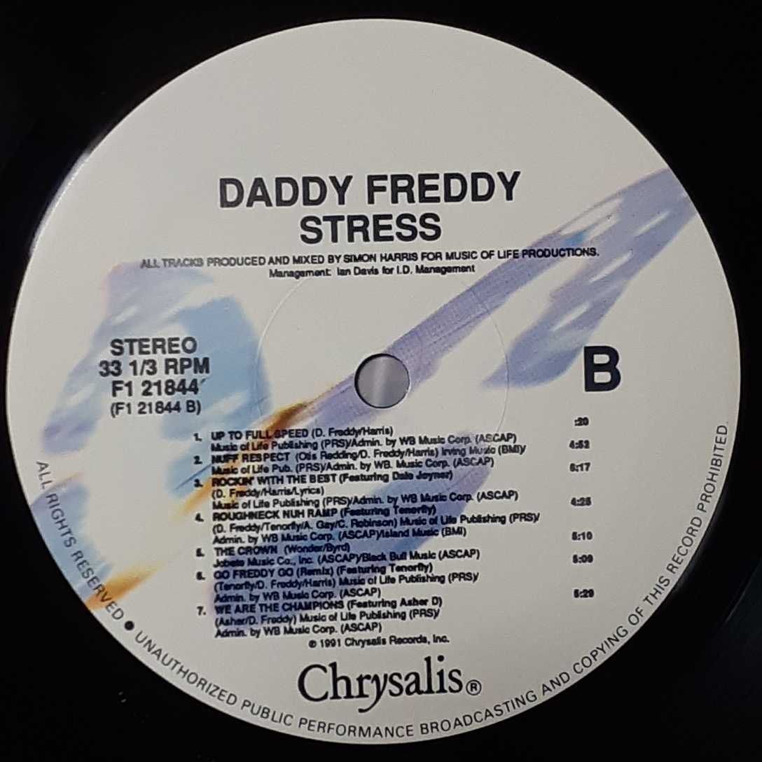 DADDY FREDDY / STRESS /LP/UK RAGGA HIP HOP/HOUSE/ダンスホール/DANCEHALL REGGAE/早口/WE ARE THE CHAMPIONS Featuring ASHER D の画像4