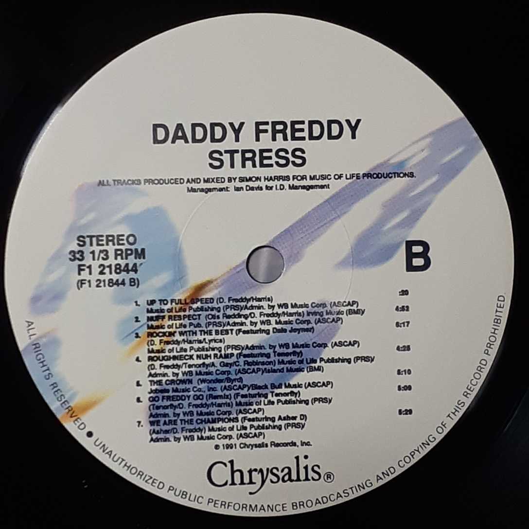 DADDY FREDDY / STRESS /LP/UK RAGGA HIP HOP/HOUSE/ダンスホール/DANCEHALL REGGAE/早口/WE ARE THE CHAMPIONS Featuring ASHER D _画像4