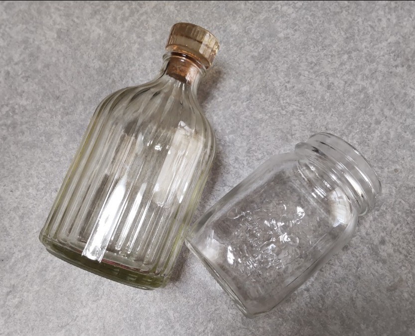いいちこスペシャル 空瓶 インテリア 花瓶 サンドアート 立つ瓶