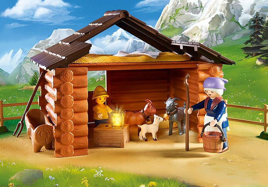 新品未開封 ハイジ プレイモービル 70255 ペーターのやぎ小屋 送料無料 プレイモービル 70255 アルプスの少女ハイジ ペーター