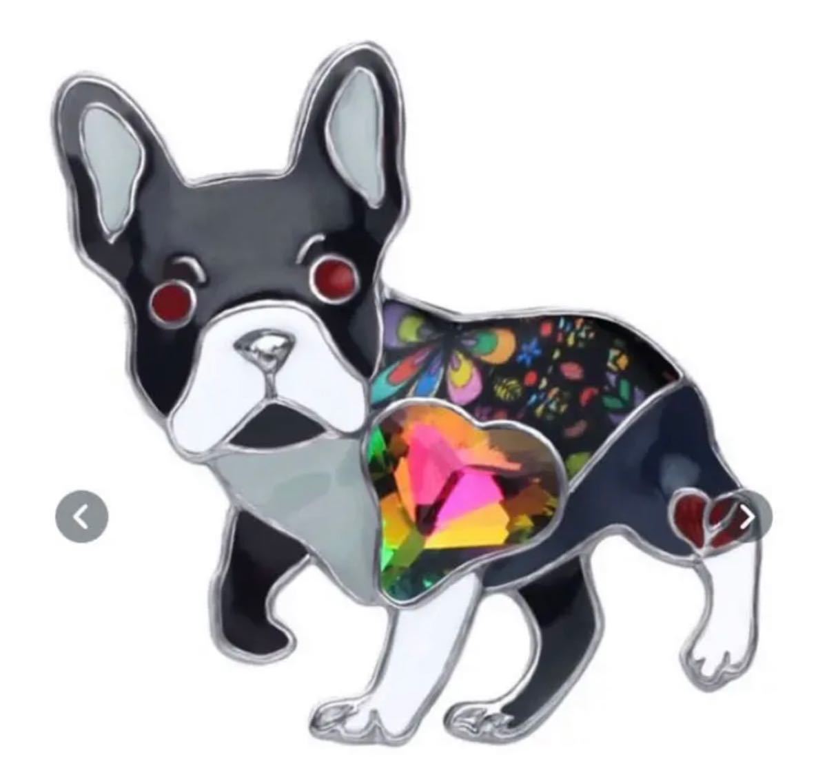 新品フレンチブルドッグのブローチ(ブラック)|PayPayフリマ